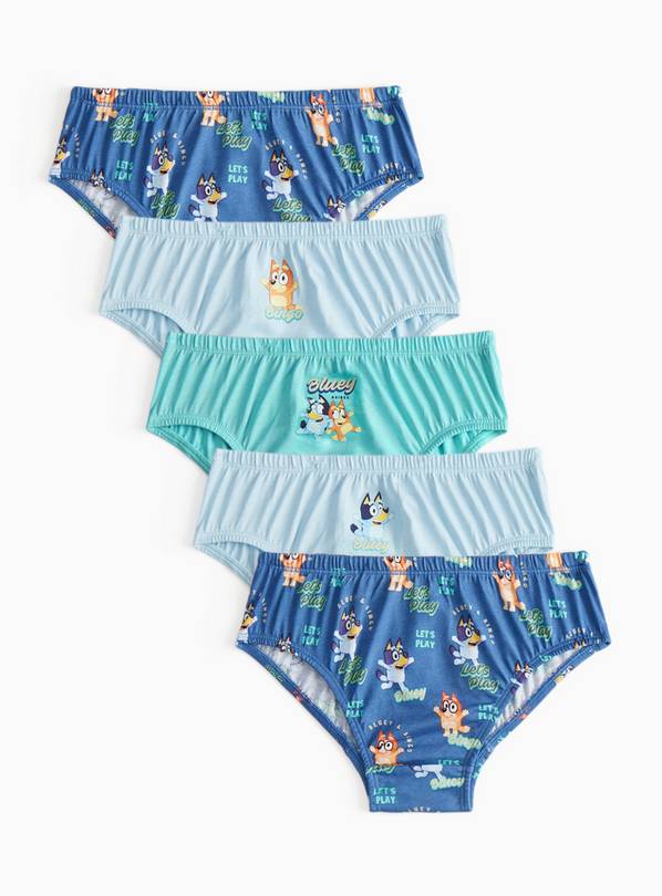 Bluey Print Briefs 5 Pack 3-4 years